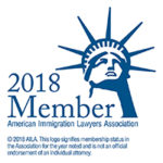 Member-Logo_2018_USE-150x150 Logotipo en la semblanza de la cabeza de la Estatua de la Libertad lectura 2018 Miembro - Americas Immigration Lawyers Association.